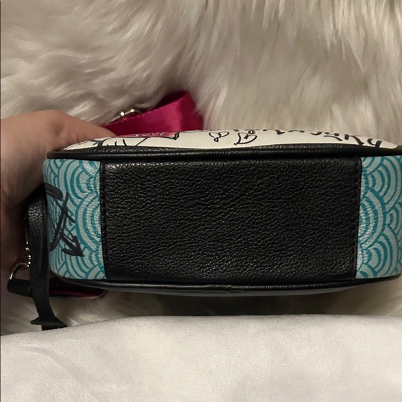 Brighton Harajuku Cat Crossbody Bag - White, Pink, and Black - Picture 5 of 7